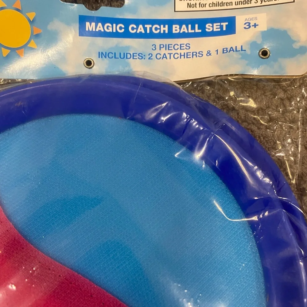 Blue & Pink,& Blue & Yellow Bring on the Sun Magic Catch Ball Set - 2 Pack
